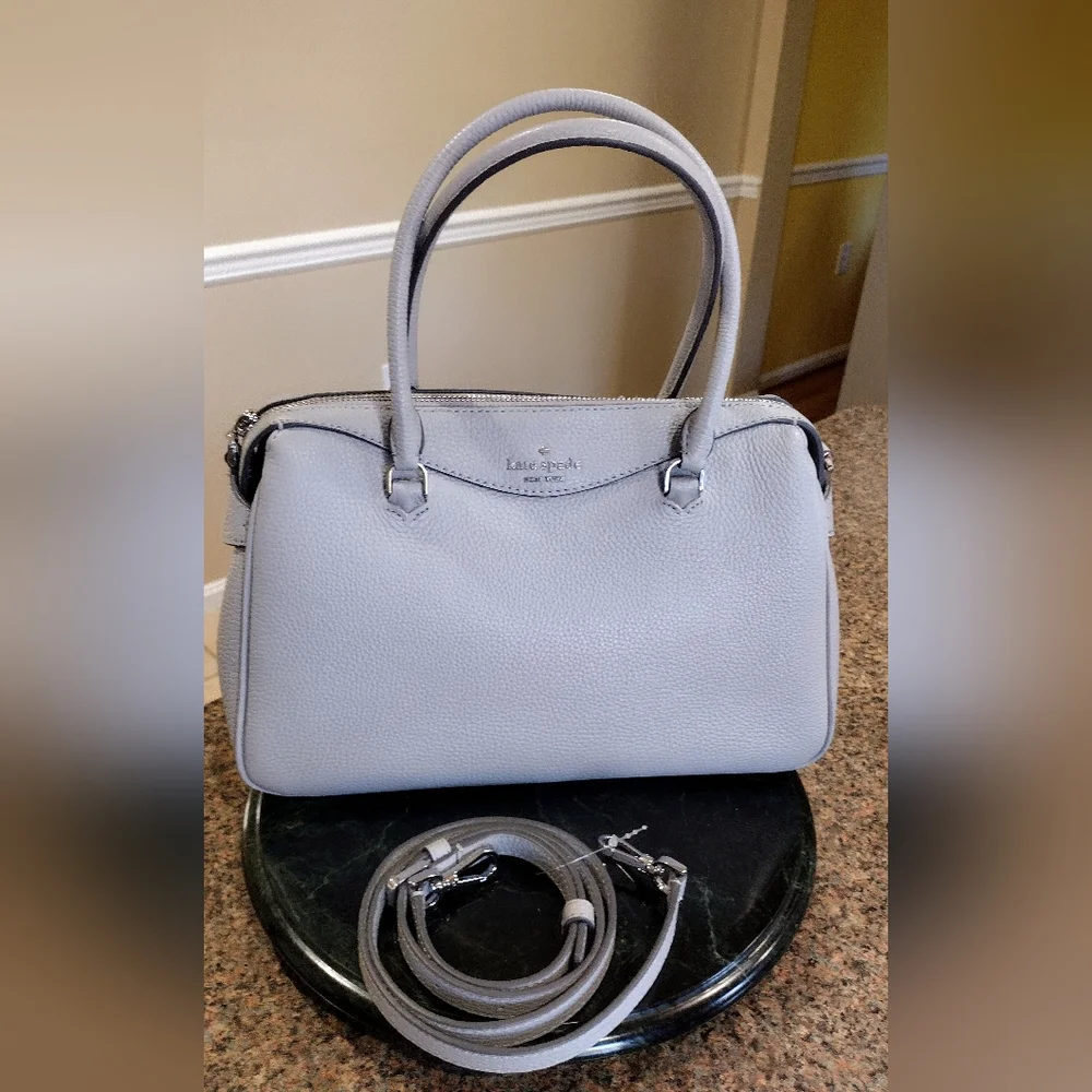 NWT Kate Spade Mimi Satchel Grey , silver